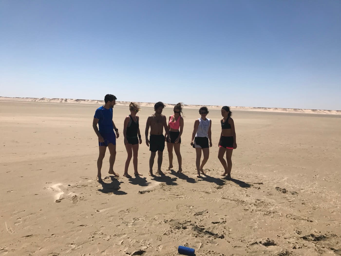Entraînement de groupe dans le désert