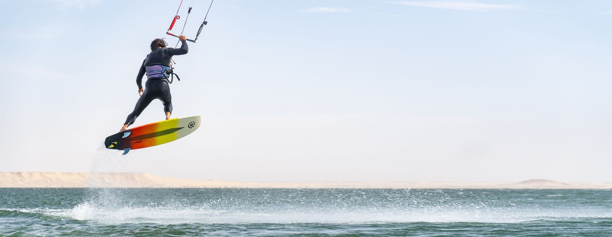 Kite sur le lagon de Dakhla