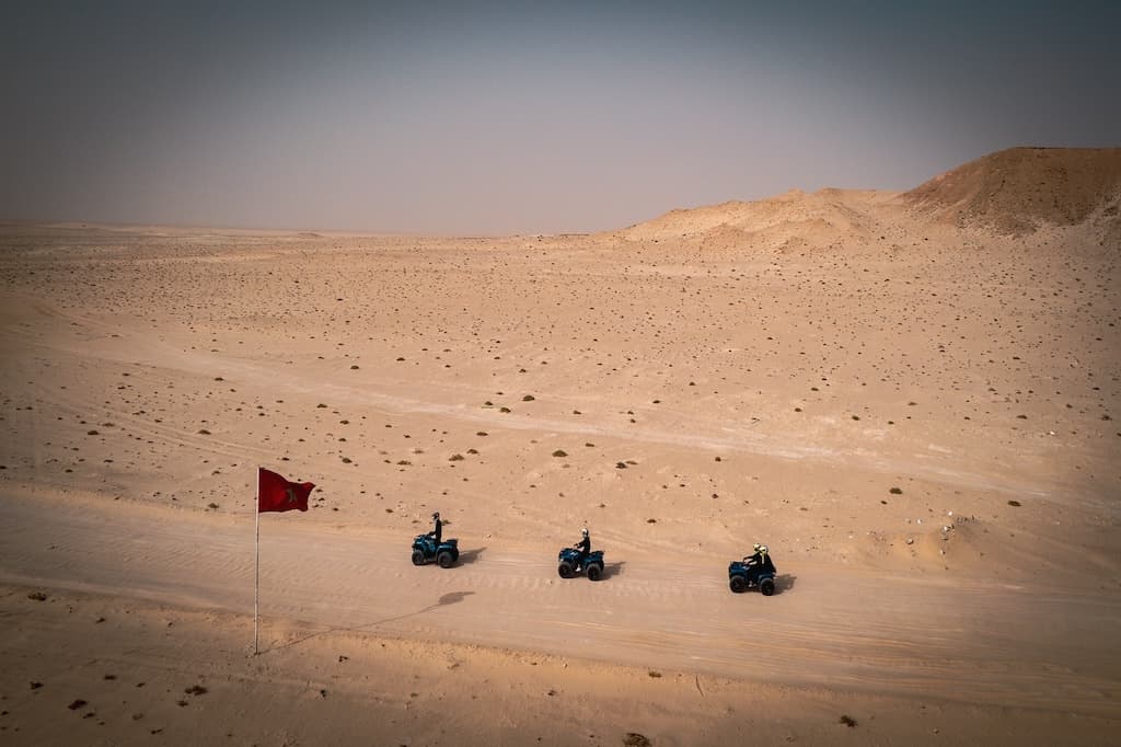 Dunes de Dakhla vue aérienne
